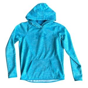 Under Armour Coldgear teal hooded sweatshirt